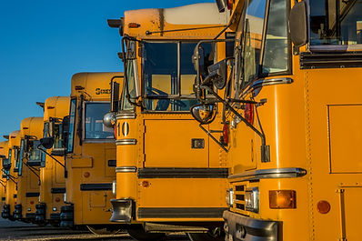 Parked School Buses