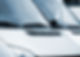 White van windshields and wipers