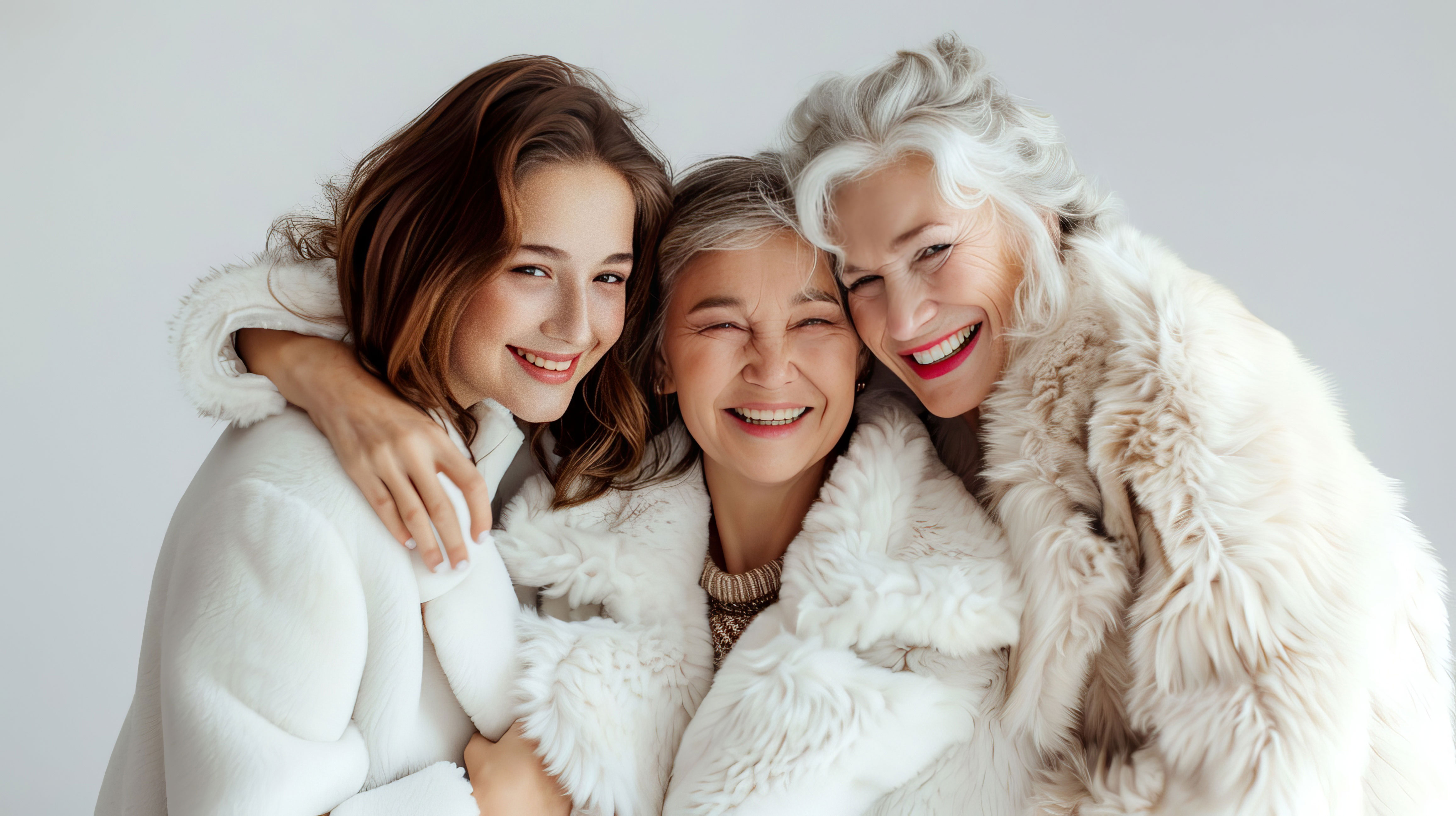 Drei lächelnde Frauen