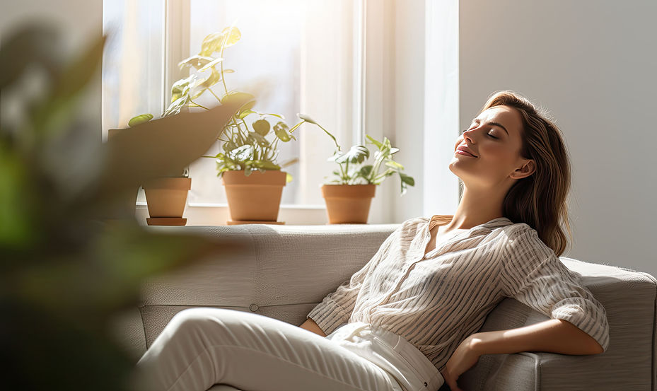 Relaxing By Window