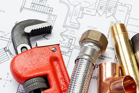 Group of plumber's tools