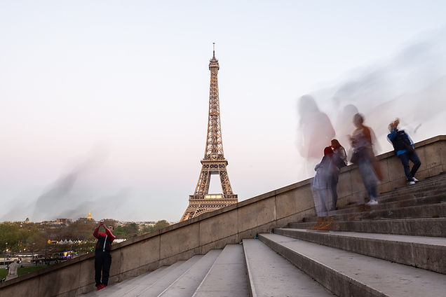 Anochecer en la Torre Eiffel