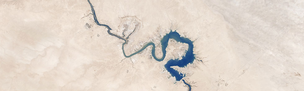 Aerial View of Curved River