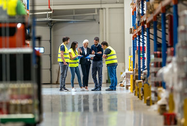 Warehouse Team in Meeting