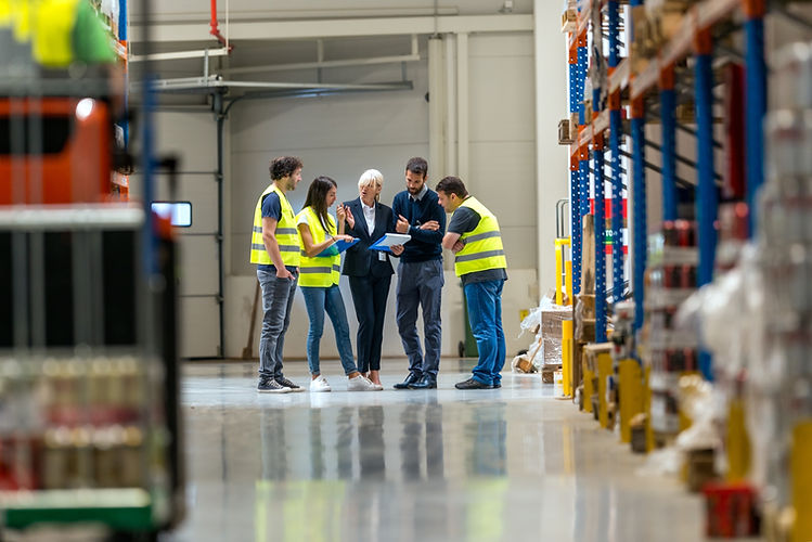 Warehouse Team in Meeting