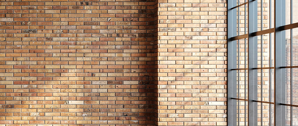 bricks with sunset