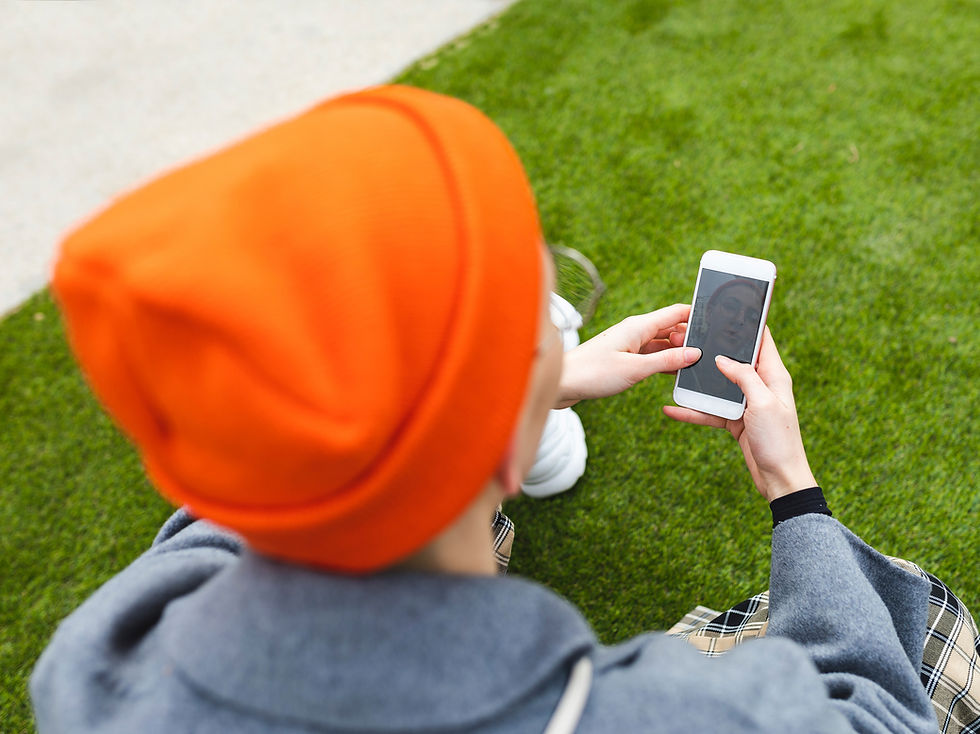 Person Using Smartphone