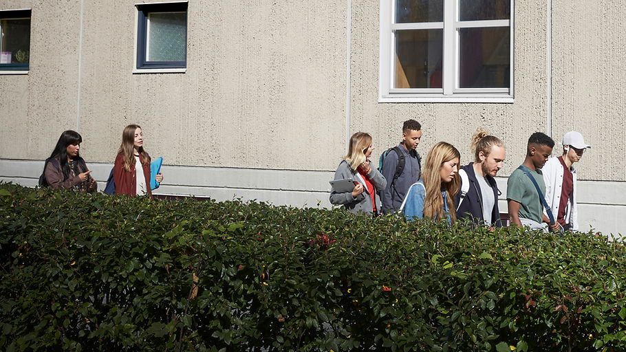 Students Walking Together