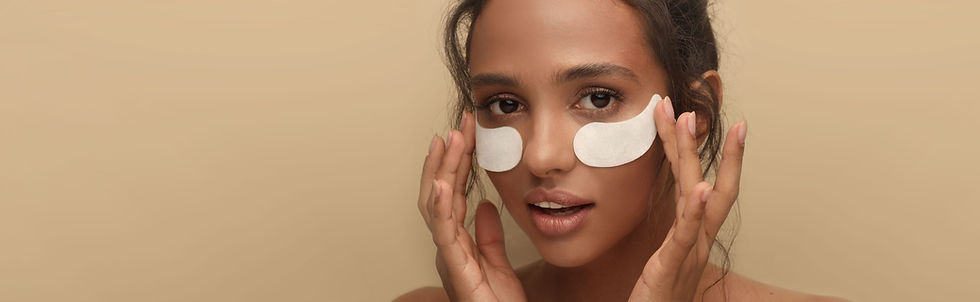 Woman wearing an eye patch
