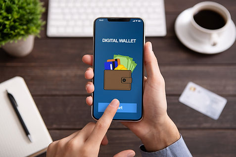 Digital wallet on phone