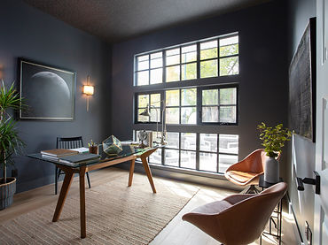 Modern home showcase interior home office