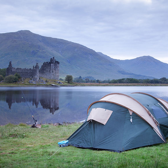 Camping at castle kilchurn