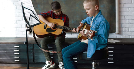 Boys in Guitar Class
