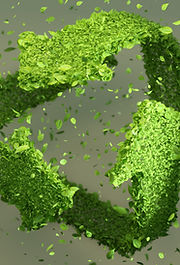 Symbole de recyclage vert