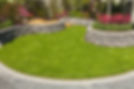 Beautiful garden with hard landscaping and seating area