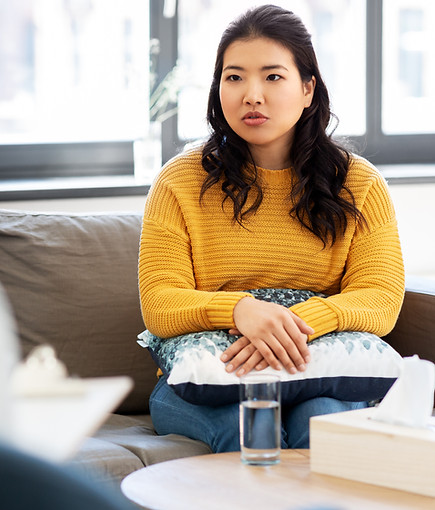 Supportive therapy session focused on emotional wellbeing.