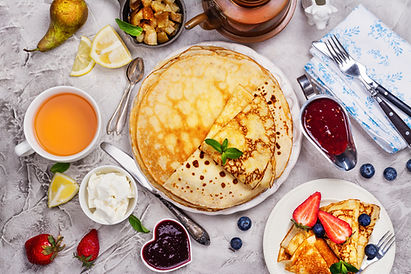 Ukrainian Blini with Jam