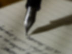 Écriture au stylo-plume