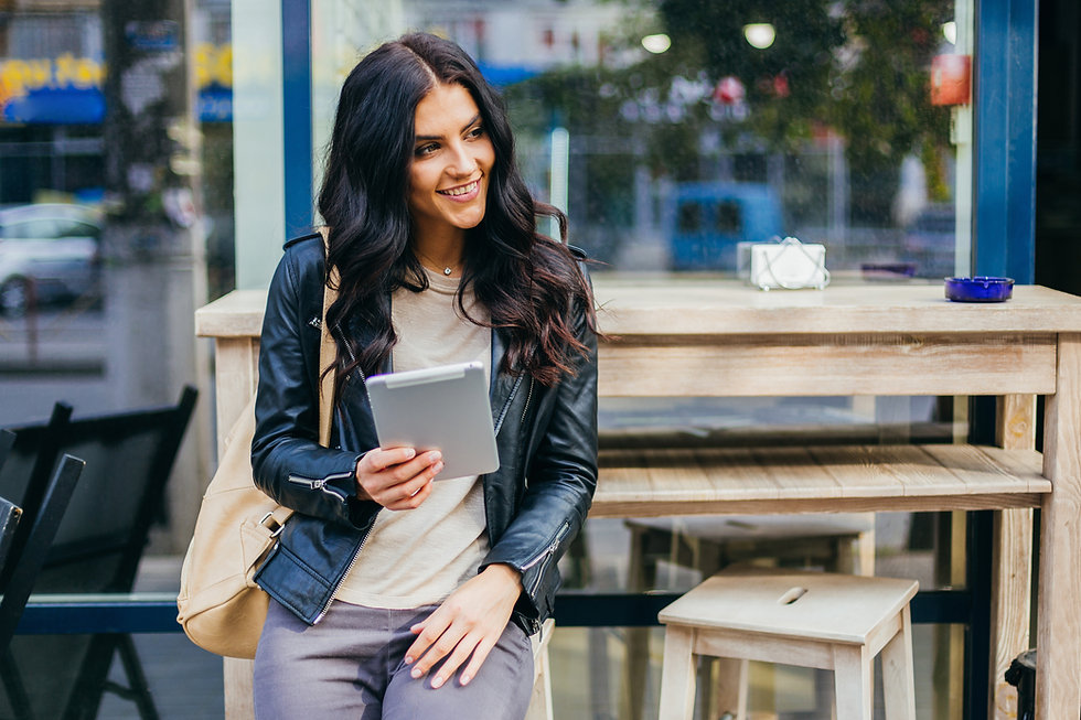 Woman with Tablet