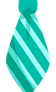 Corbata verde a rayas
