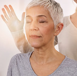Person receiving reiki