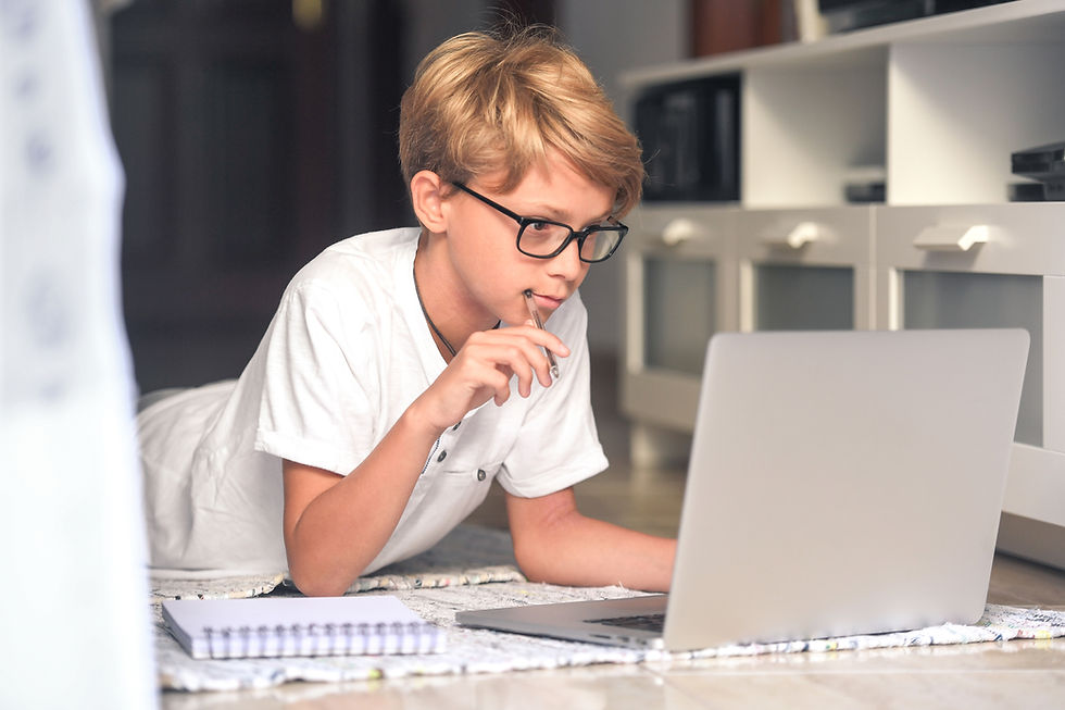 Child Using Laptop