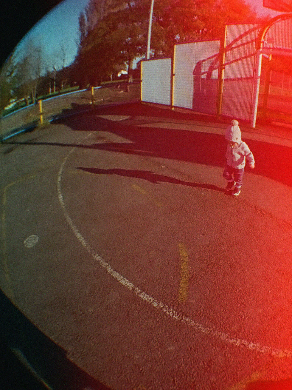 Child Playing Outdoors