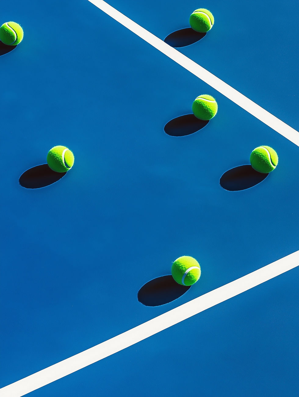 Palline da tennis in campo