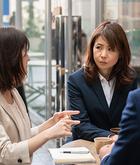Reunião de café de negócios