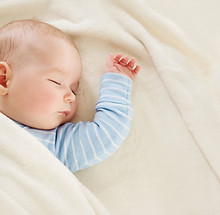 Sleeping Baby on Blanket