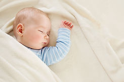 Sleeping Baby on Blanket