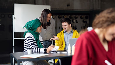 People in training institute