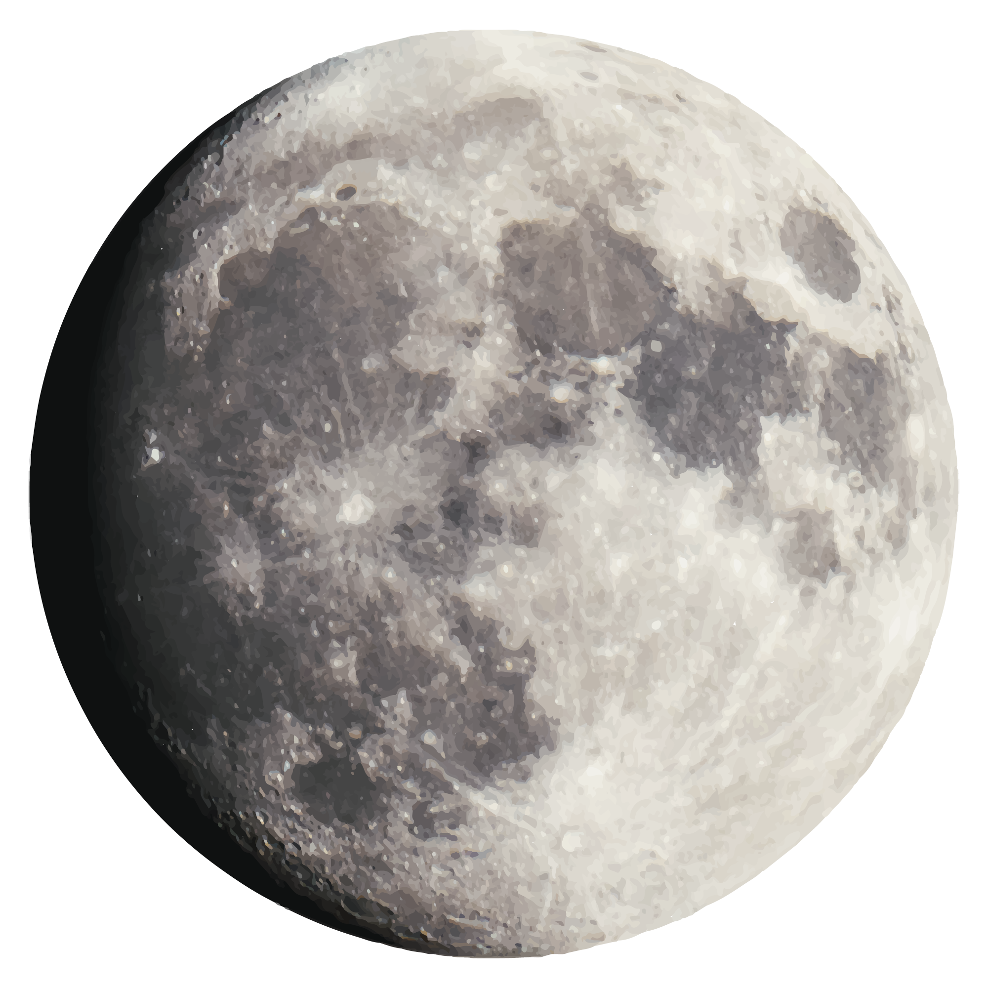 Realistic Moon Illustration