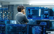 Person Analyzing Data