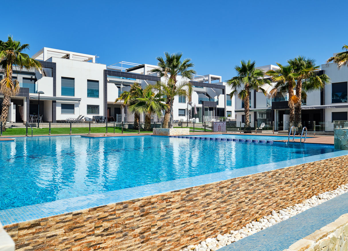 commercial swimming pool, perfectly clean