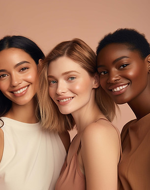 Diverse women group portrait
