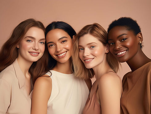 Diverse women group portrait