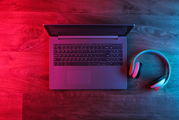 Laptop and Headphone