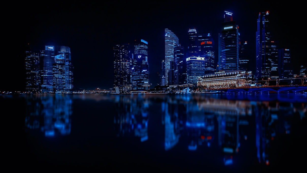 Modern Cityscape at Night
