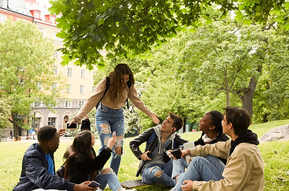 Adolescents dans le parc
