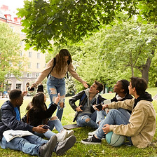 Teenagers in Park