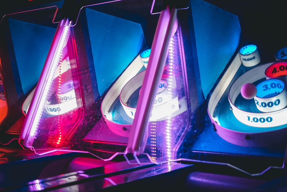 Skee-Ball-Spiel in der Spielhalle