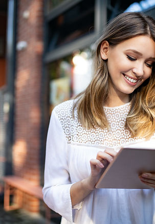 Woman Using a Tablet