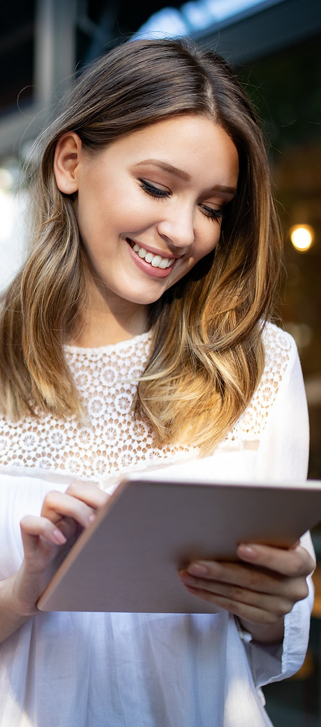Woman Using a Tablet