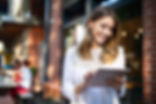 Woman Using a Tablet