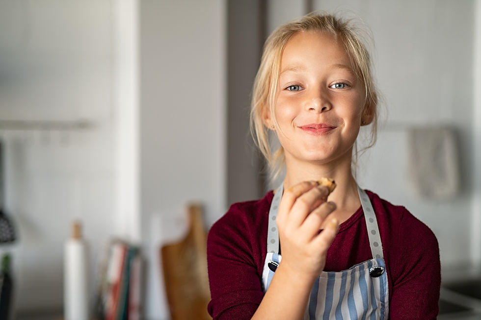 Girl Eating Cookie