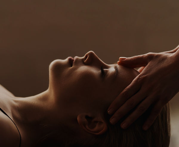 Relaxing head massage