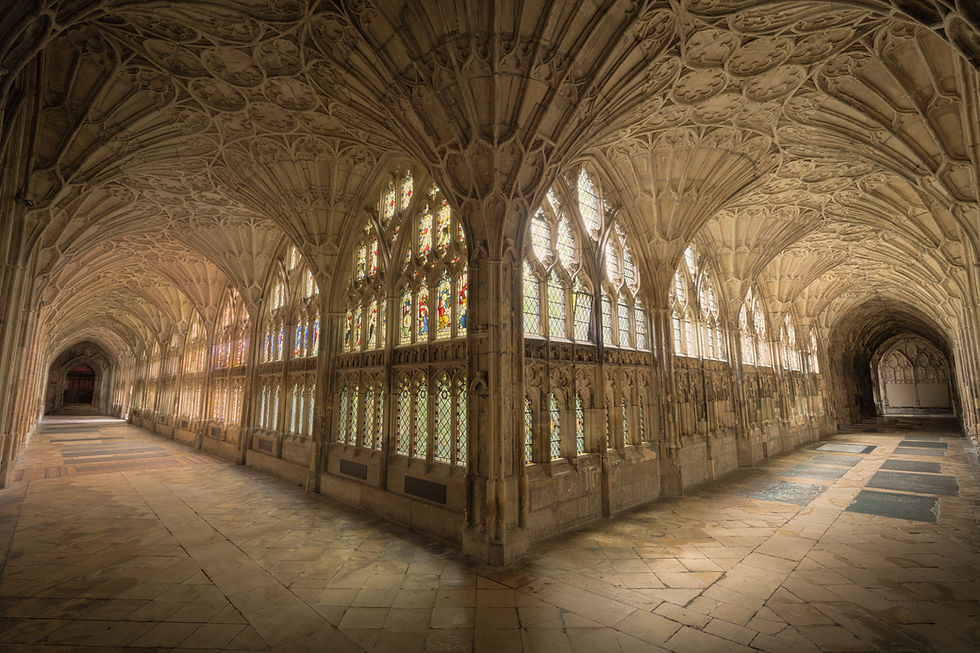 Gothic Cloister Interior