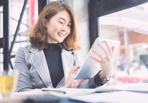 Employee Looking at Tablet