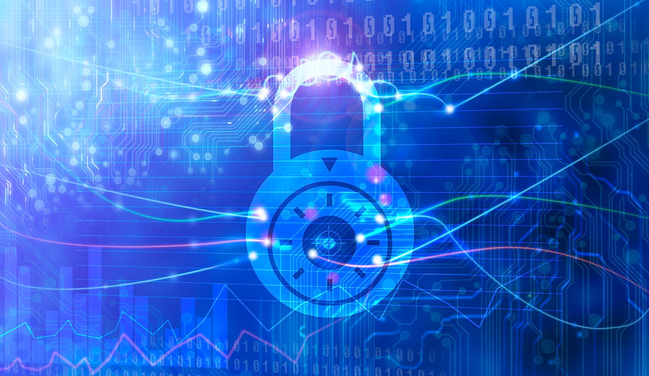 A digital image of a lock